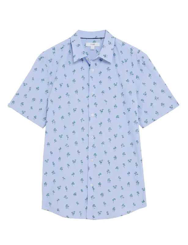 Exclusive Deal Pure Cotton Palm Print Shirt