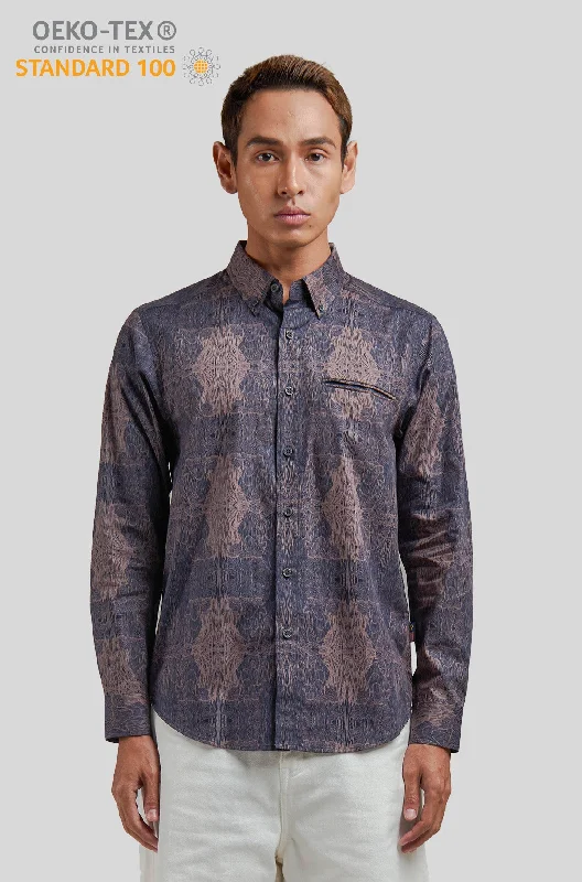 Nusantara Long Sleeve Slim Fit in Fungus