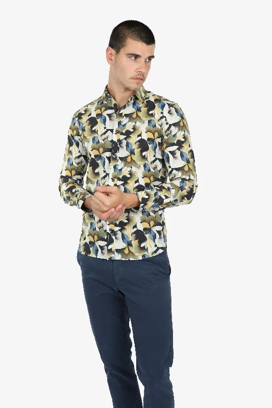 Weekend Deals That Please Leaf Rattan Cotton Poplin Shirt