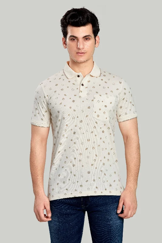 Jersey Ball Print Polo