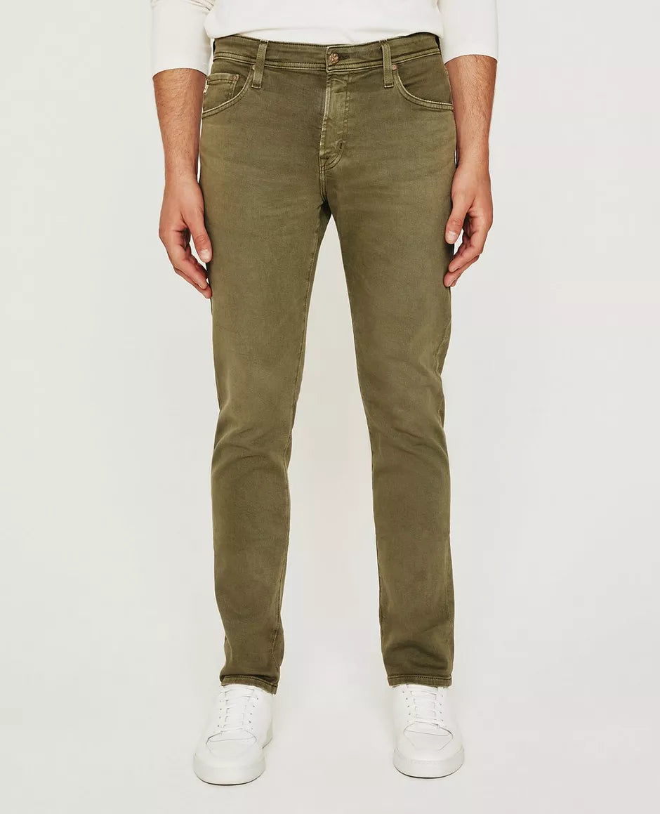 TIME-Limited Offer AG - Tellis Modern Fit Khaki Green Jeans