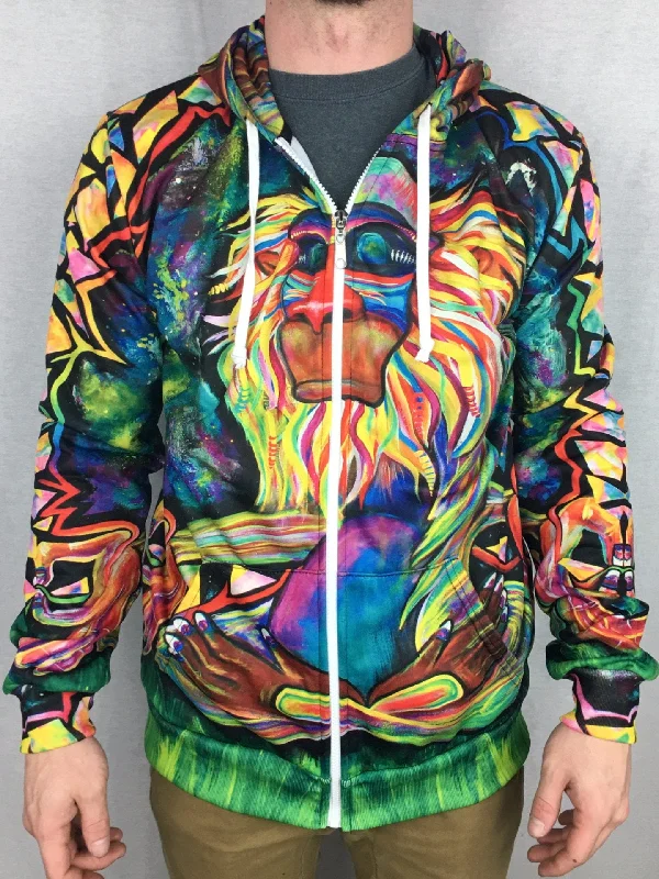 Weekend Specials to Delight Meditating Rafiki Unisex Zip-Up Hoodie