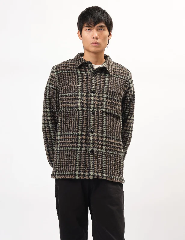 Weekend Discounts to Snag Portuguese Flannel Gales Overshirt - Black/Green