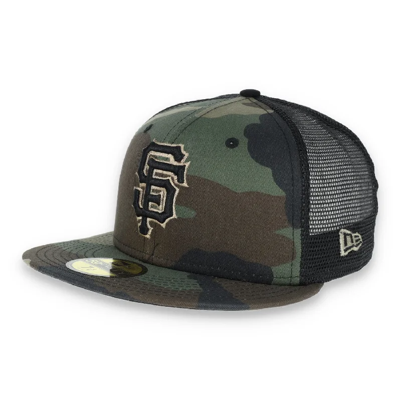 Steals and Deals NEW ERA 59FIFTY SAN FRANCISCO GIANTS TRUCKER WOOD CAP - CAMO