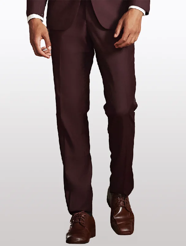 Men's Burgundy Dress Pants