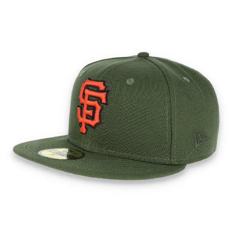 Midnight Madness San Francisco Giants New Era 59Fifty Fitted Hat-Rifle Green/Orange