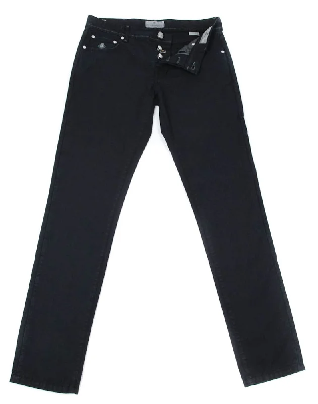 Luigi Borrelli Midnight Navy Blue Pants - 33 US / 49 EU