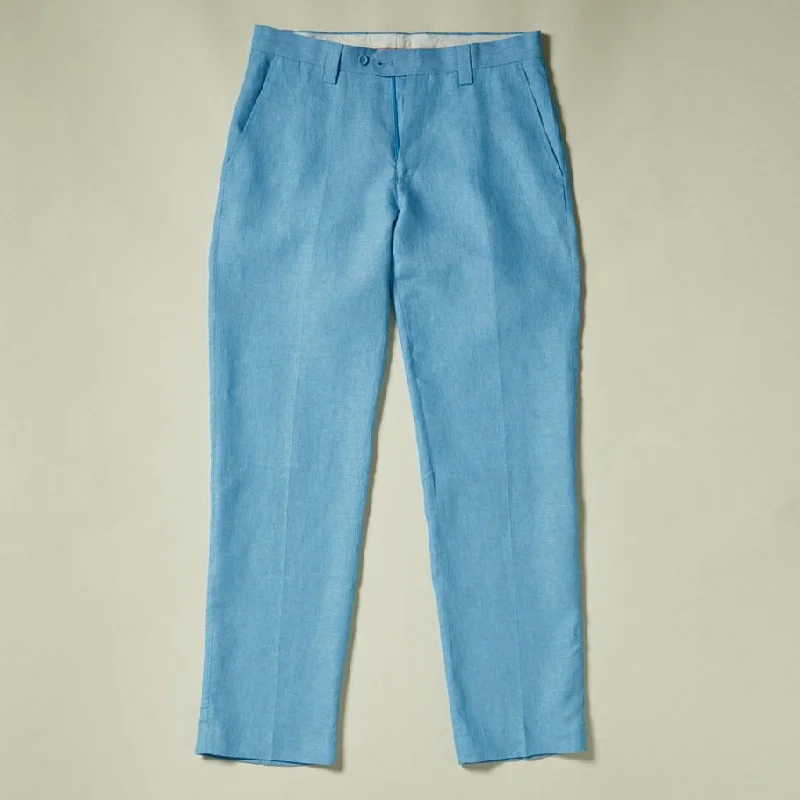 Inserch Linen Pants P3116-154 Lake Blue