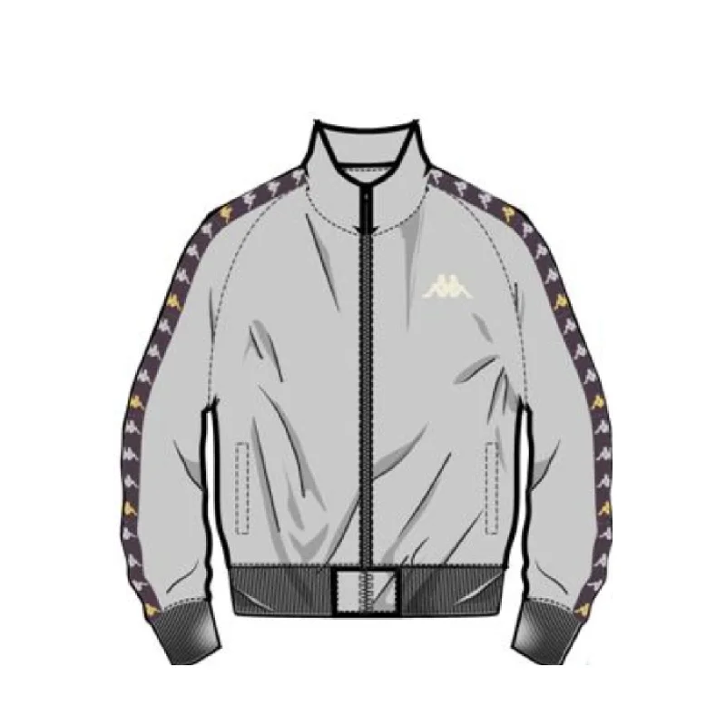 Best Seller KAPPA 222 BANDA DULLO TRACK JACKET-GREY-VIOLET BLOOM-YELLOW