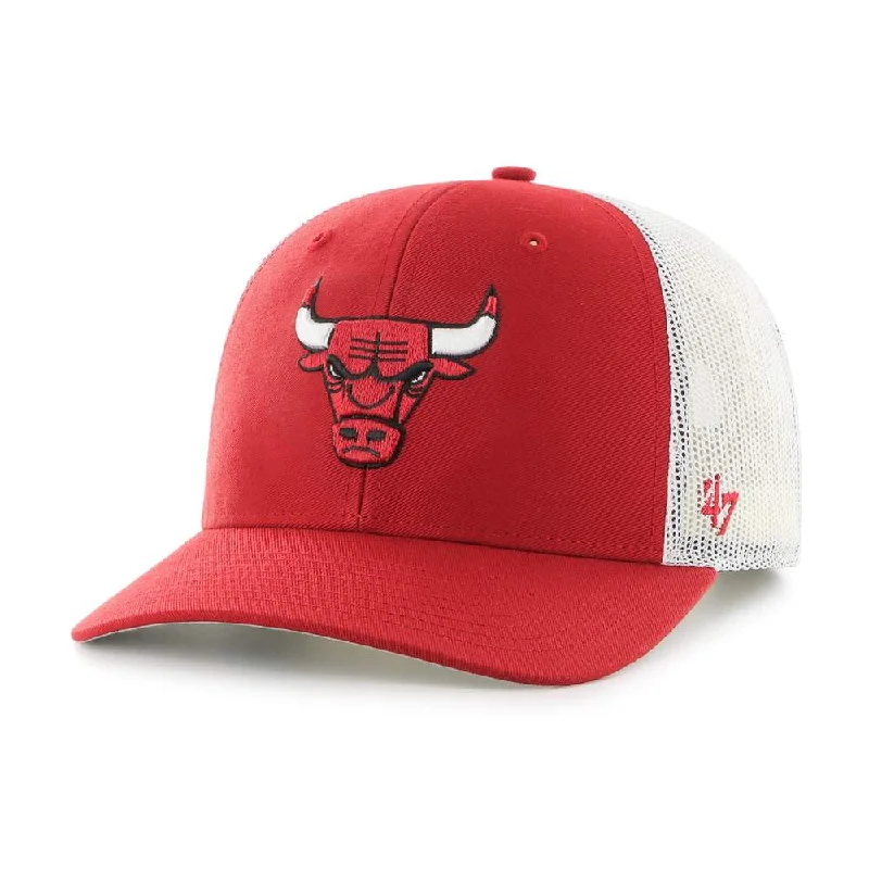 Special Savings '47 Brand Chicago Bulls Primary Logo Trucker Snapback Hat -Red/White Special Savings '47 Brand Chicago Bulls Primary Logo Trucker Snapback Hat -Red/White