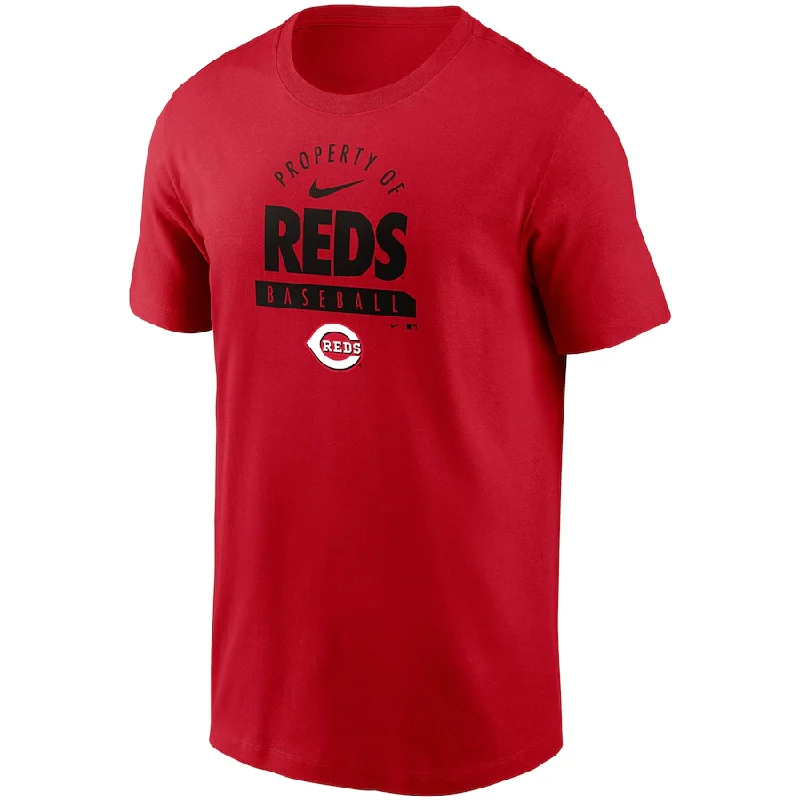Act Now Nike Cincinnati Reds Primetime Property Of Practice T-Shirt - Red