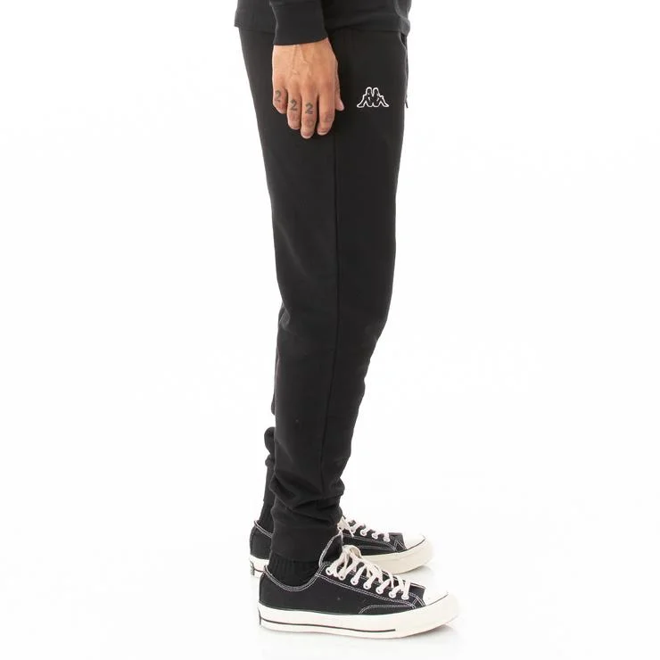 Weekend Specials You Can't Miss KAPPA LOGO FLEECE ZANOK SWEATPANTS- BLACK