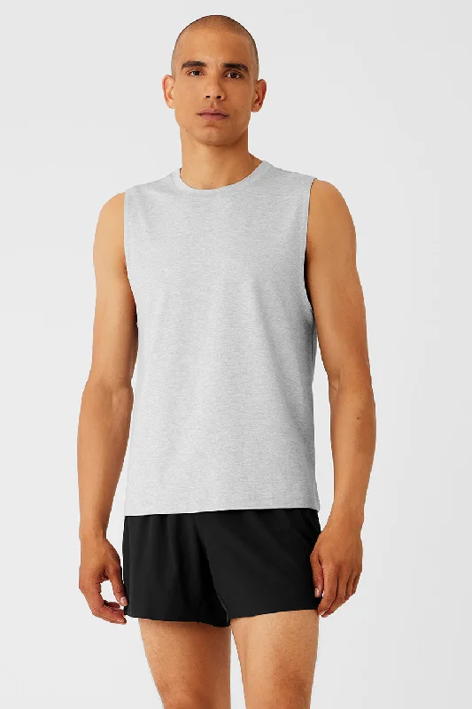 Conquer Muscle Tank - Athletic Heather Grey