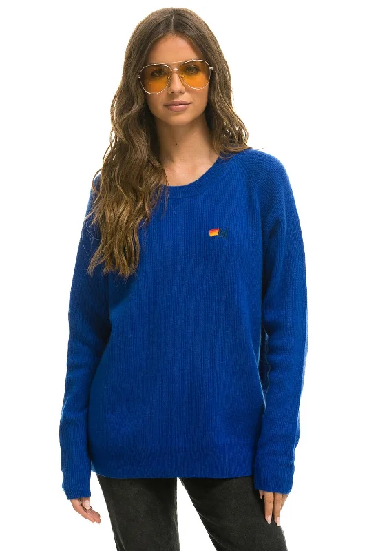 Year-End Deals VINTAGE CABIN 2 UNISEX CASHMERE SWEATER - LAPIS