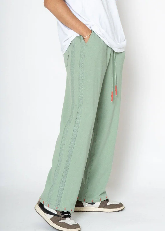 Act Now Konus Men's Wide Leg Sweatpants in Green