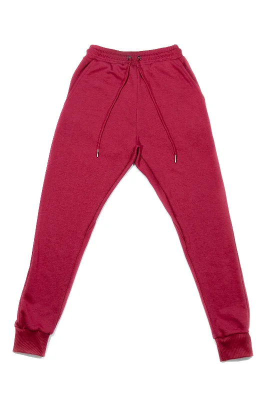 Sale Alert Heria Burgundy Joggers