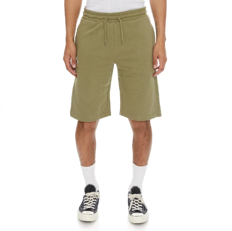 Loyalty Reward KAPPA LOGO FLEECE MABOK SHORTS - GREEN OLIVE