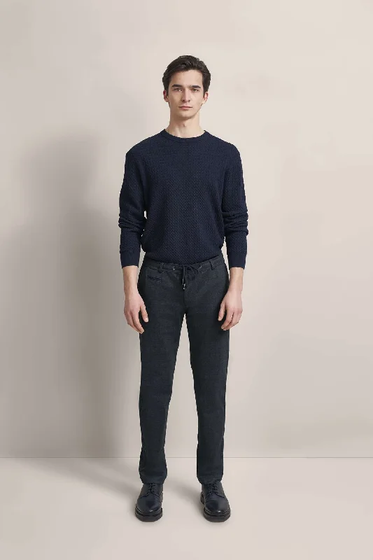Unwind with Weekend Discounts Trousers with Subtle Pattern 4036-66899B