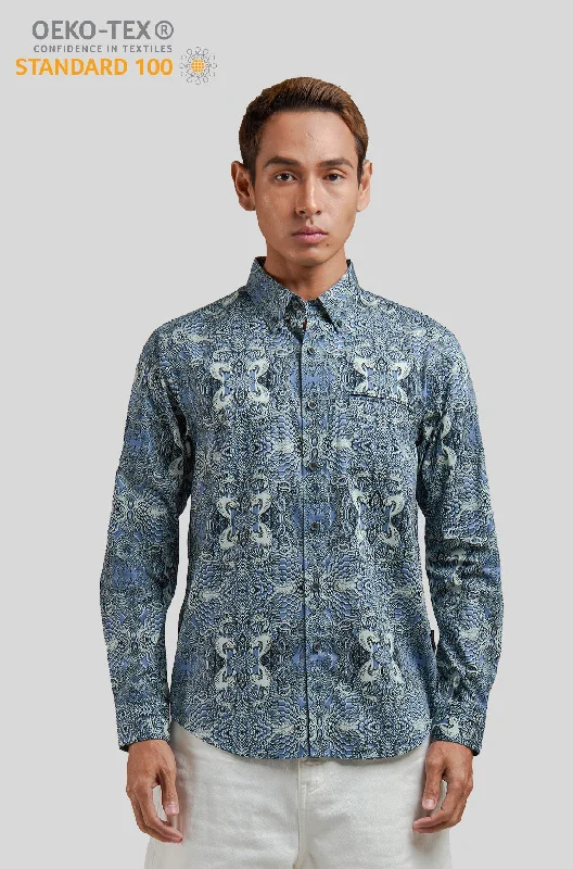 Nusantara Long Sleeve Slim Fit in King Cobra