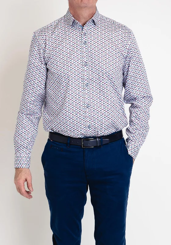 Sale Event Andre Abbey Print Shirt, Pink Multi