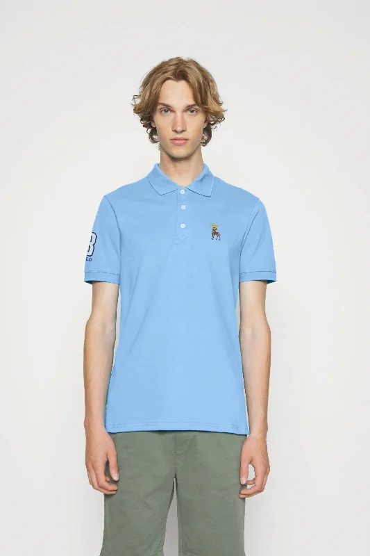 While Supplies Last Polo Republica Men's Moose & 3 Polo Embroidered Short Sleeve Polo Shirt While Supplies Last Polo Republica Men's Moose & 3 Polo Embroidered Short Sleeve Polo Shirt