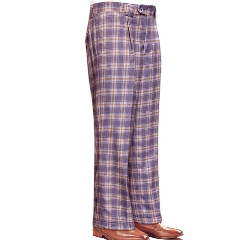 Titania Collection: Lavender Plaid Wide-Leg Pants