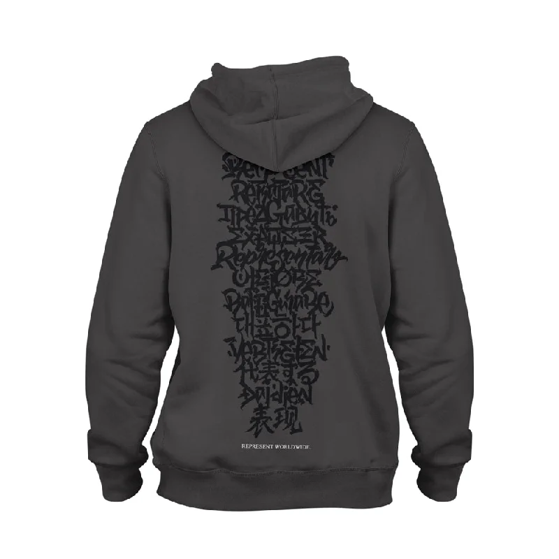 Reduced Prices Worldwide Heavyweight Hoodie [DEEP CHARCOAL] WE ARE ALL ONE COLLECTION