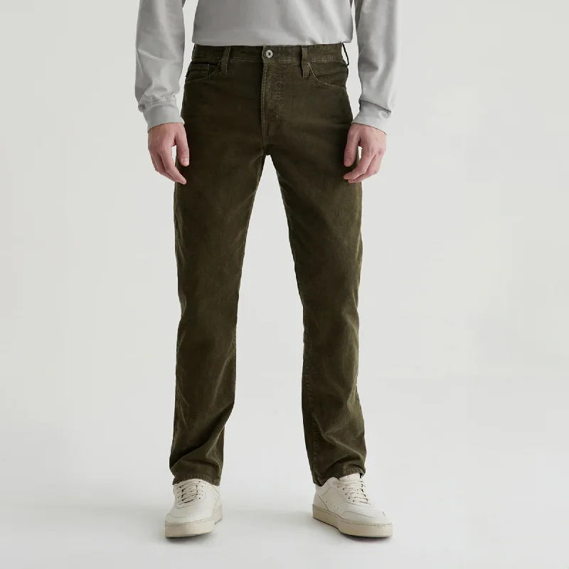 Sulfur Dried Cedar (Green) Sueded Tellis Modern Slim Fit Pants - AG Jeans