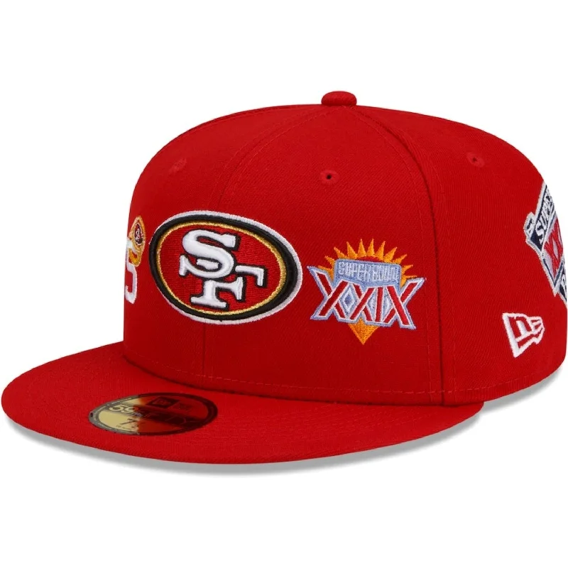 Great Deals San Francisco 49ers New Era 5x Super Bowl Champions Count The Rings 59FIFTY Fitted Hat - Scarlet Great Deals San Francisco 49ers New Era 5x Super Bowl Champions Count The Rings 59FIFTY Fitted Hat - Scarlet