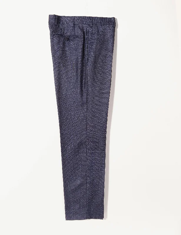 Markdowns BKT50 Tailored Trousers in Textured Wool - Deep Sea