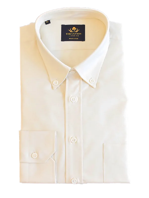 Thomas Mason Oxford Light Yellow Shirt