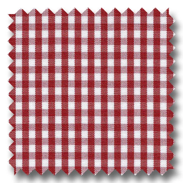 Red Check 2Ply Broadcloth - Custom Dress Shirt