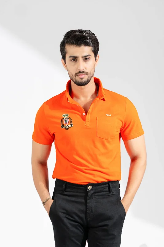 Best Seller Polo Republica Men's Polo Crest Embroidered Pocket Polo Shirt