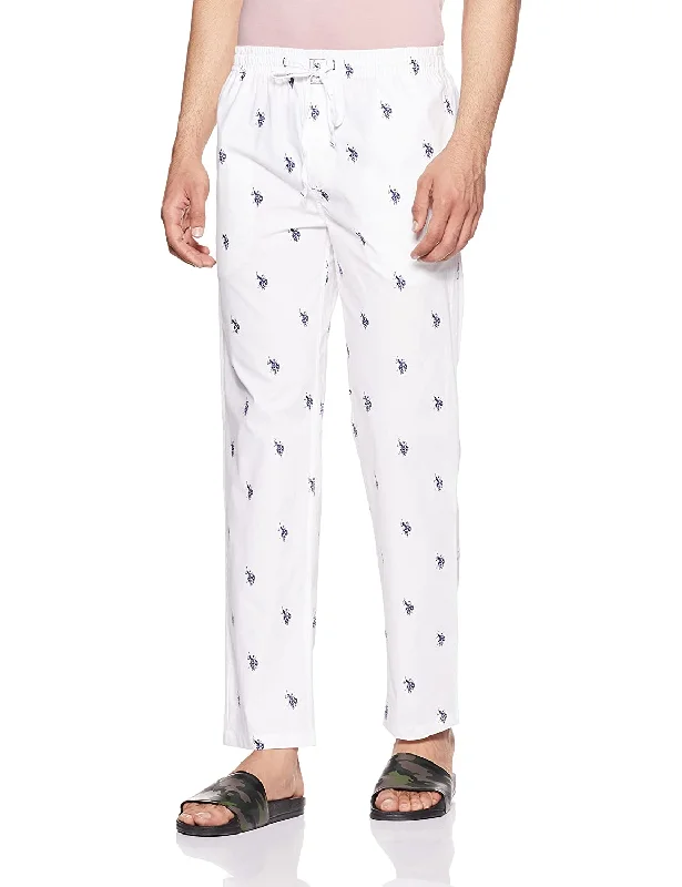 US Polo White Pyjama Lower Night wear for Men