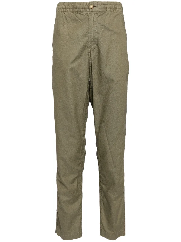 Online Exclusive Straight-Leg Cotton Trousers