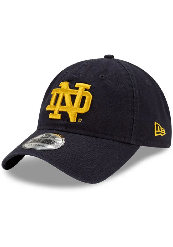 Can't Miss NEW ERA NOTRE DAME FIGHTING IRISH ALT CORE CLASSIC 9TWENTY ADJUSTABLE HAT - NAVY BLUE