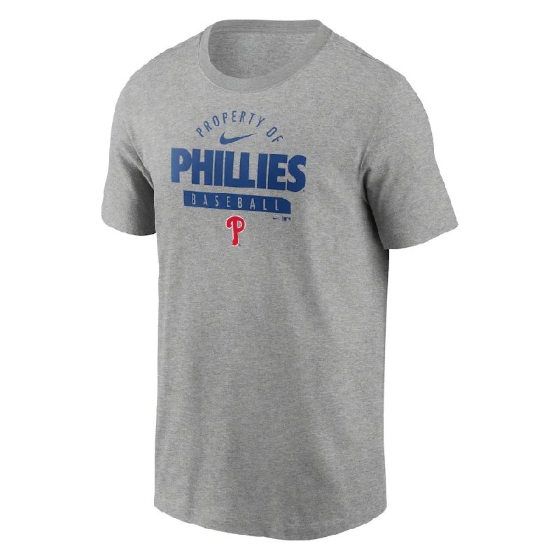 Seasonal Sale Nike Philadelphia Phillies Primetime Property Of Practice T-Shirt - Heathered Gray Seasonal Sale Nike Philadelphia Phillies Primetime Property Of Practice T-Shirt - Heathered Gray