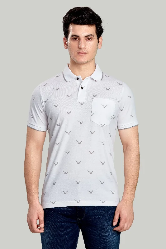 Jersey Bird Print Polo