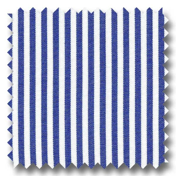 Dark Blue Stripe 2Ply Broadcloth - Custom Dress Shirt