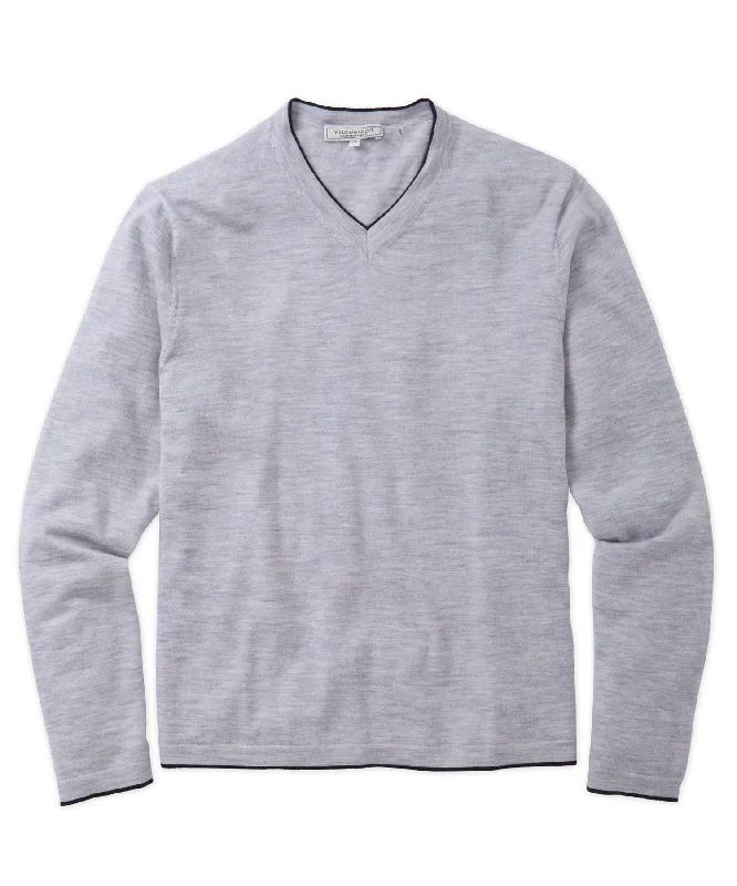 Last Chance Worsted Cashmere V-Neck Sweater