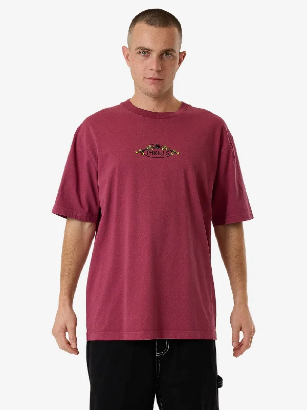 Unmissable Sale Deadly Garden Oversize Fit Tee - Hawthorn Rose