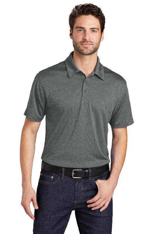 Friends and Family Sale Port Authority Mens Trace Moisture Wicking Short Sleeve Polo Shirt - Heather Charcoal Grey Friends and Family Sale Port Authority Mens Trace Moisture Wicking Short Sleeve Polo Shirt - Heather Charcoal Grey