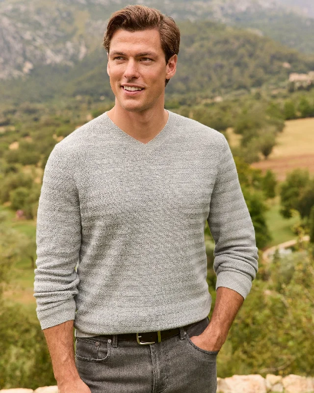 Seasonal Clearance Tommy Bahama Coolside Course IslandZone Sweater Grey Heather