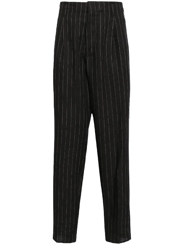 Blowout Deals Pinstripe Linen Trousers
