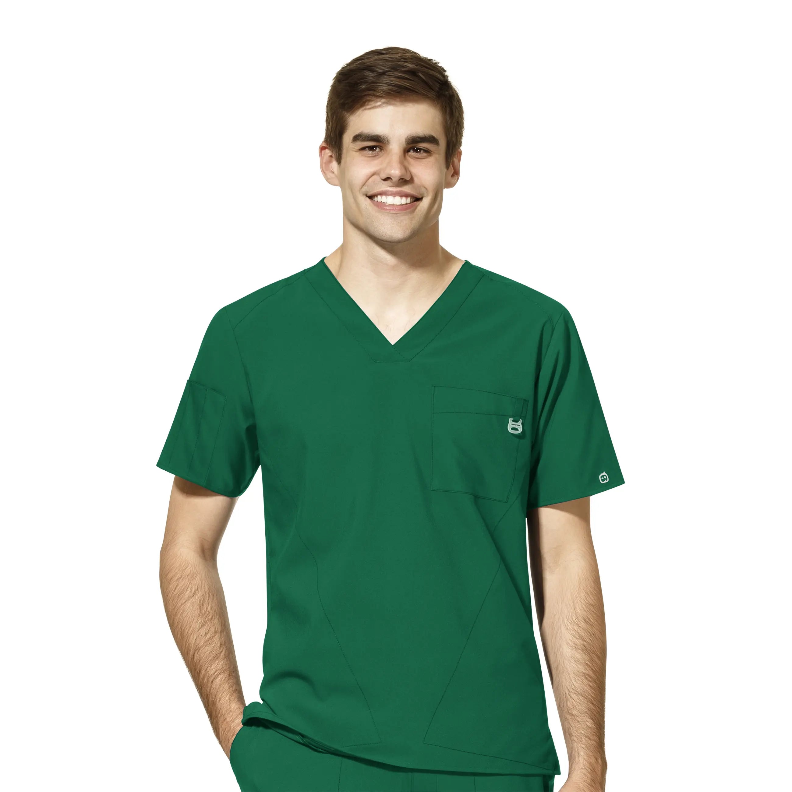 While Supplies Last Wink Men's W123 V-Neck Scrub Top - Hunter