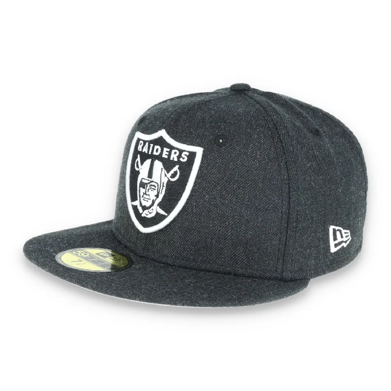 Factory Direct Sale New Era Las Vegas Raiders Shield 59Fifty Fitted Hat-Dark Heather Factory Direct Sale New Era Las Vegas Raiders Shield 59Fifty Fitted Hat-Dark Heather