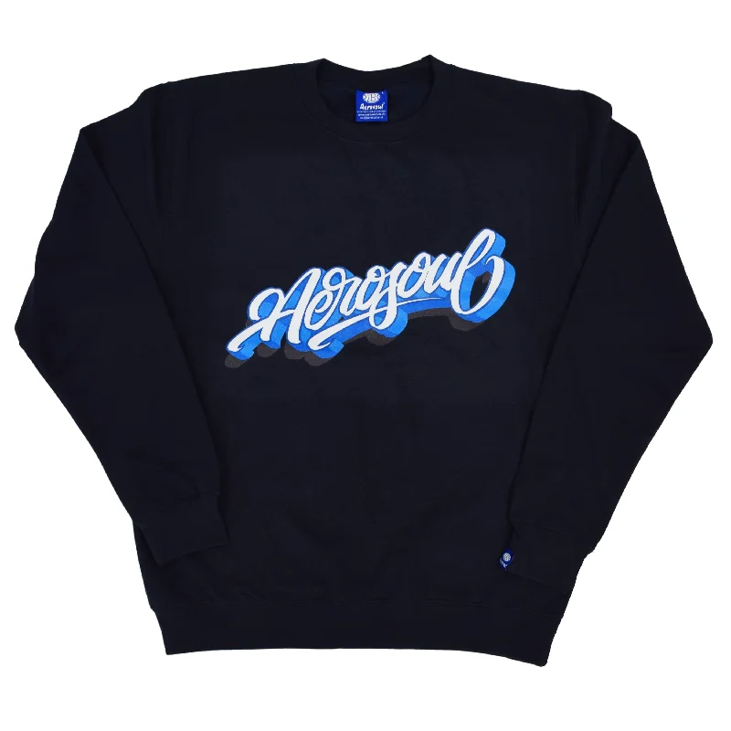 Mega Sale Aero-Script Sweatshirt (Navy)