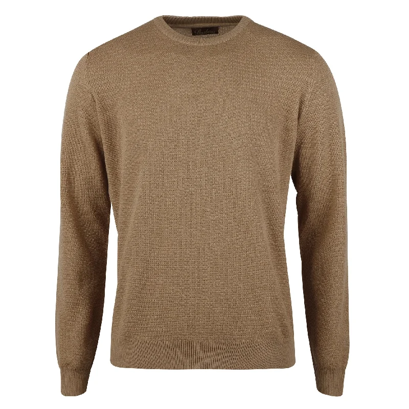 Weekend Special Stenstroms - Textured Merino Crew Neck Beige