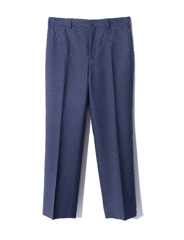 Today Only BKT36 Straight Leg Trouser in Sturdy Wool Twill - Midnight Blue