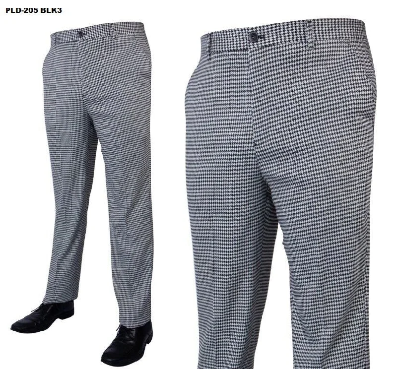 PLD-205 I PRESTIGE PLAID PANTS I BLACK-3